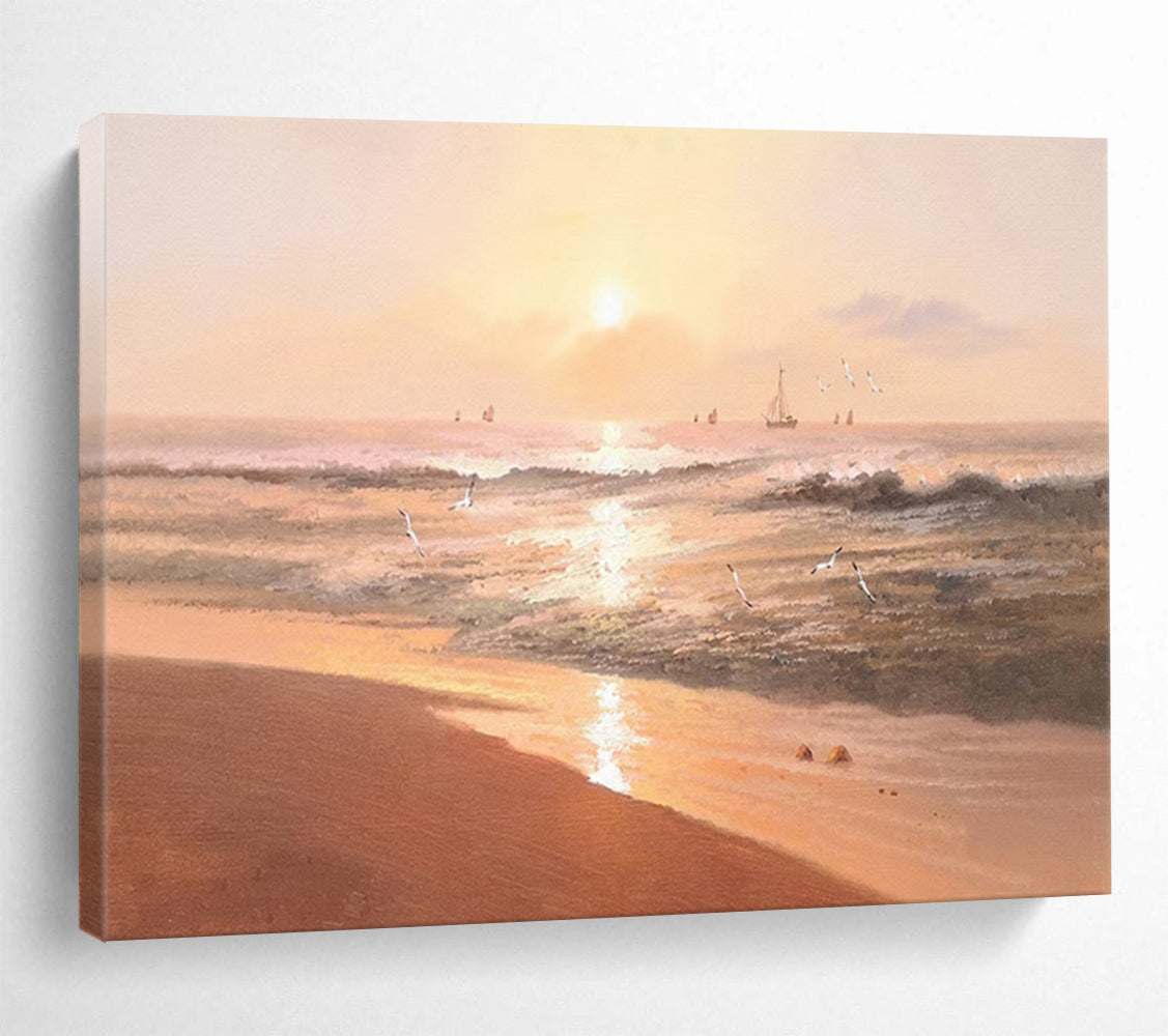 abstract beach wall art